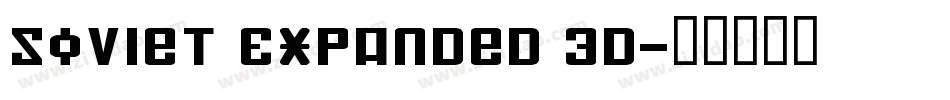 Soviet Expanded 3D字体转换